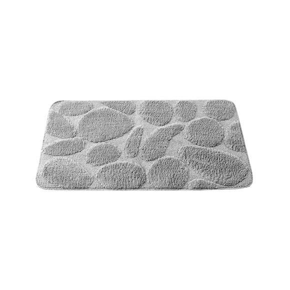 Tapis de bain motif galets (gris) Tapis de bain motif galets (gris)